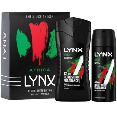 Lynx Africa Retro Duo Bodyspray and Bodywash