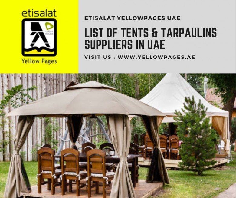 List of Tents & Tarpaulins Manufacturers & Suppliers in UAE