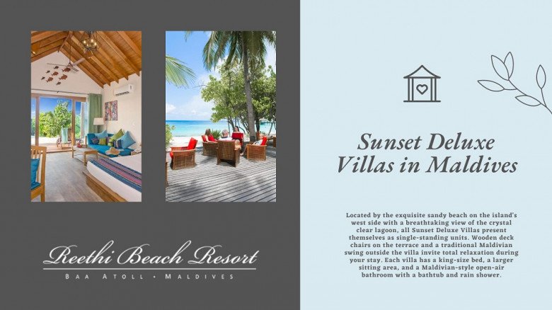 Book Sunset Deluxe Villas in Maldives - Reethi Beach Resort