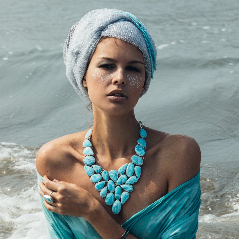 Larimar Gemstone & Sterling Silver Jewelry from Rananjay Exports