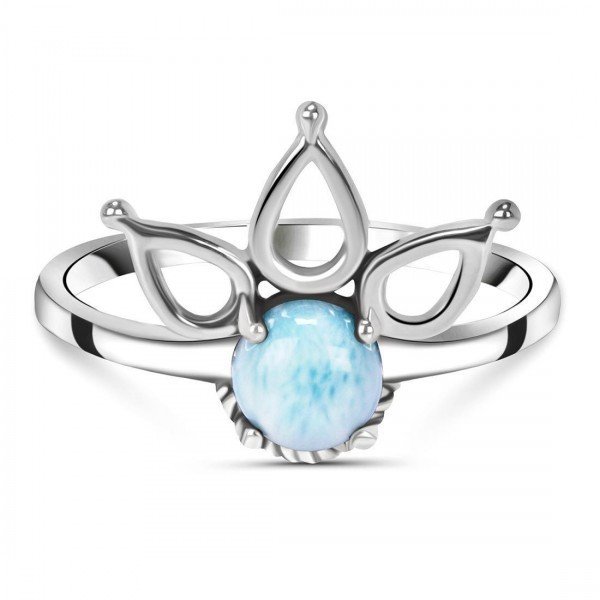 925 Sterling Silver Handmade Larimar Ring at Rananjay Exports