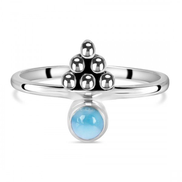 Stunning Larimar Ring With Amazing Design at Rananjay Exports