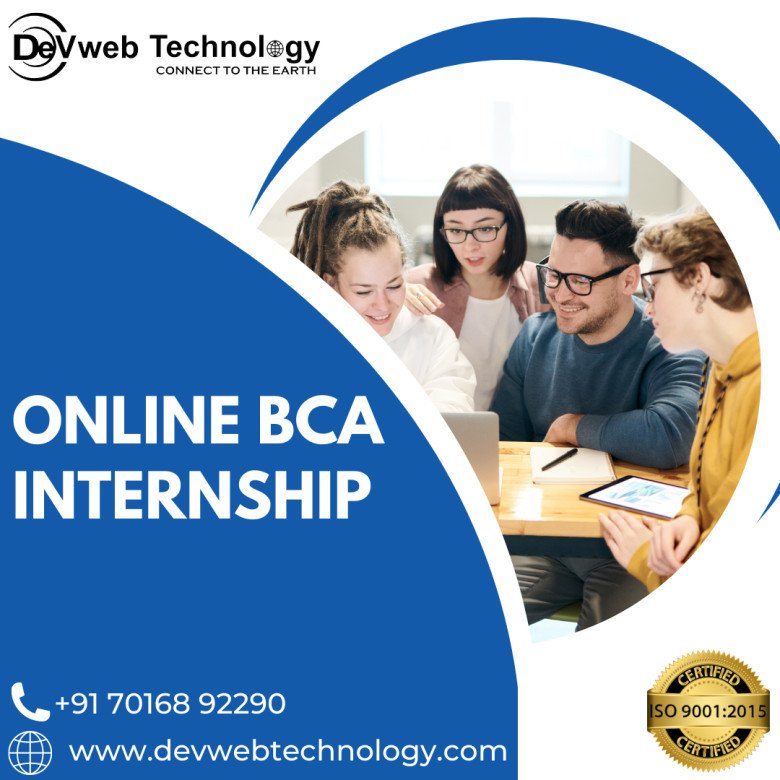 Online IT Internship for BCA Students, Online IT Internship for last semester college students.