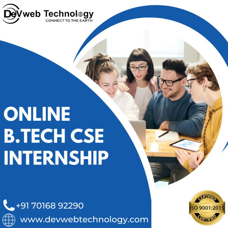 Online IT Internship for B.tech CSE Students, Online IT Internship for last semester college students.