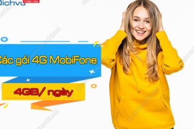 Danh sách các gói 4G 4GB/ngày MobiFone đang được ưa chuộng
