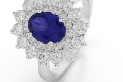 Oval Shape Blue Sapphire Rings @ AG &amp; Sons